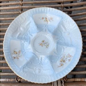 German Oyster Plate with insert.